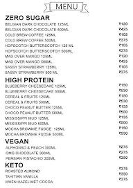 Go Zero Guilt Free Ice Creams menu 1