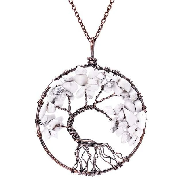 Title 3, Collier Pendentif Arbre de Vie Chakra Cuivre Cr...