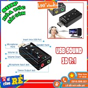 Usb Biến Cổng Usb Ra Sound 3D 7.1 - Đầu Ra Âm Thanh Chuẩn Seavision ( Có Ảnh Thật )