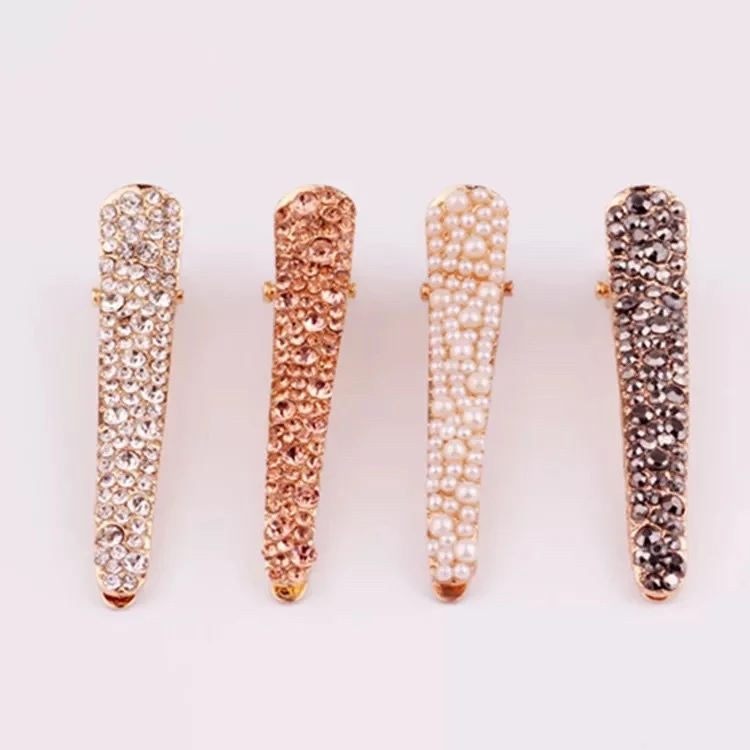 Épingle à cheveux coréenne entièrement recouverte de strass, accessoire glamour, brillance et élégance pour sublimer votre coiffure