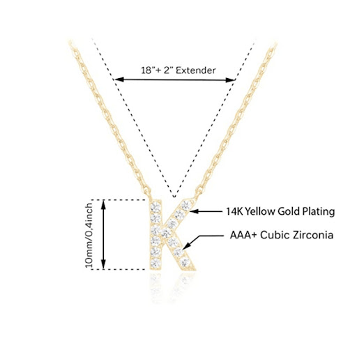 Title 16, Womens New 26 English Letter Necklace, a perfe...