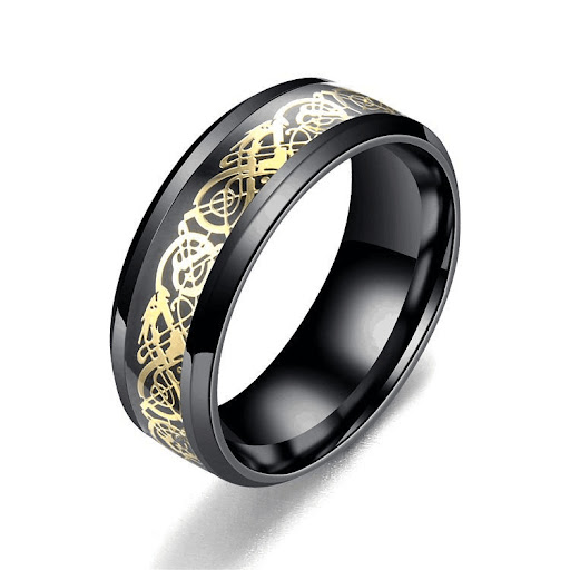 Title 22, Titanium Steel Mens Ring European and American...