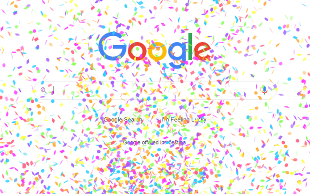 Confetti Rain chrome extension