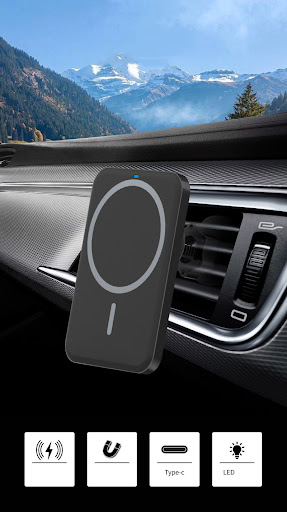 Title 1, Car Magnetic Suction Wireless Charger Navigatio...