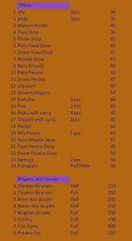 Krupa Quality Foods menu 1