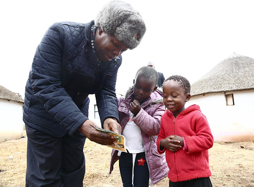 ANC Treasure General Zweli Mkhize during a door to door By-Election campaign in Nquthu