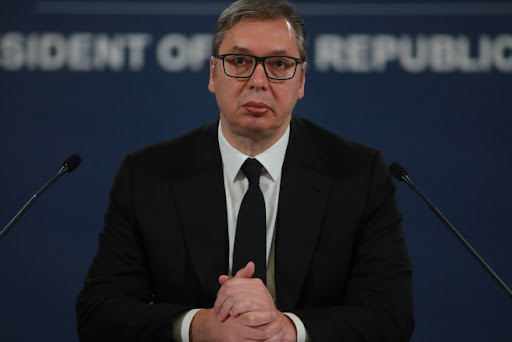 Vučić dočekao predsednika Kipra ispred Palate Srbija