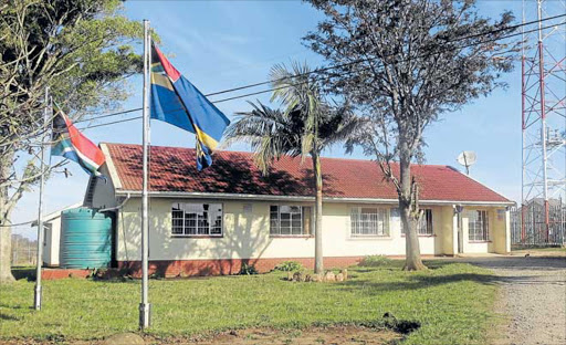 NO VEHICLE: Mooiplaas police station in Ngxingxolo village has been without police vehicles for the past year. The only vehicle they have, a Corsa bakkie is in for repairs Picture: BONGANI FUZILE