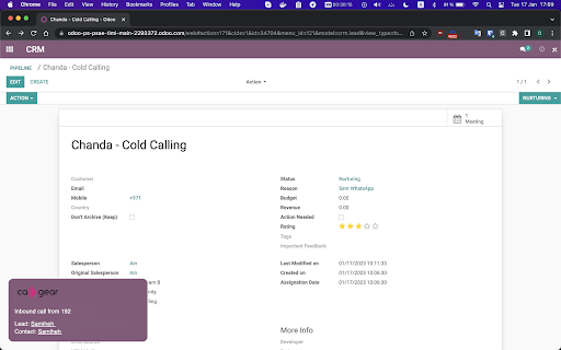 CallGear Odoo integration