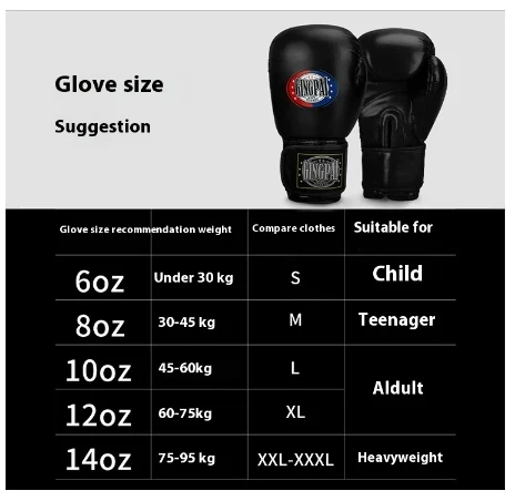 Guanti da boxe professionali Sanda Training Fight uomo donna bambini adulti. Protezione e performance eccellenti.