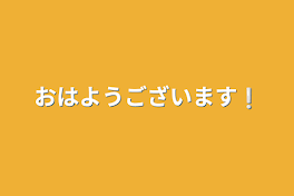 おはようございます❕