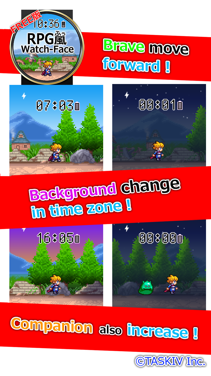 The RPG style Watch face Screen 2