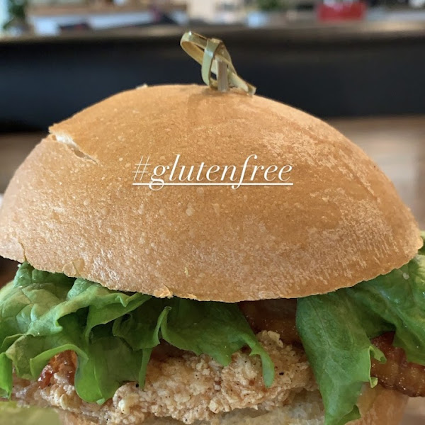 Gluten free fried chicken burger