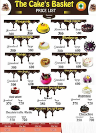 The Cake's Basket menu 2