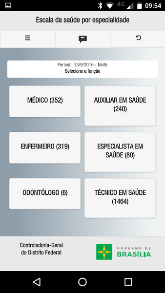 Android application Siga Brasília App screenshort