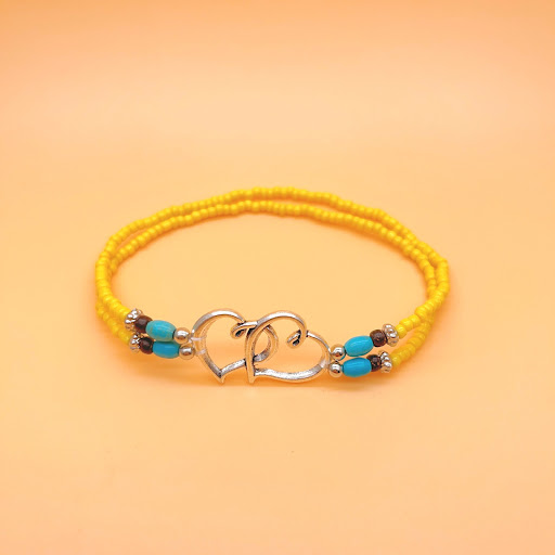 Title 13, Womens Fashion Twin-style Love Bead Anklet, a ...
