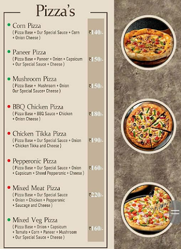 Upcrust Resto Cafe menu 