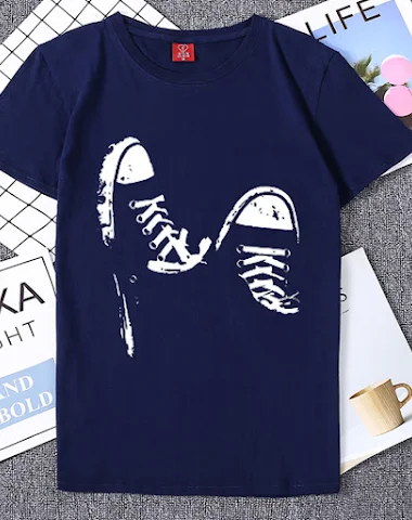 Casual short-sleeved skate T-shirt - 2