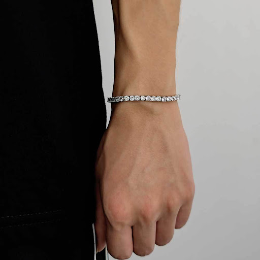 Title 10, Single Row Diamond Tennis Chain Zircon Hip Hop ...