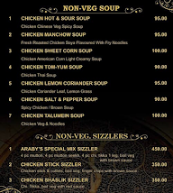 Araby's Multicuisine Restaurant menu 2