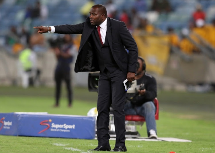 Stanley Menzo of Ajax Cape Town during the Absa Premiership match between Kaizer Chiefs and Ajax Cape Town at Moses Mabhida Stadium on December 16, 2017 in Durban.