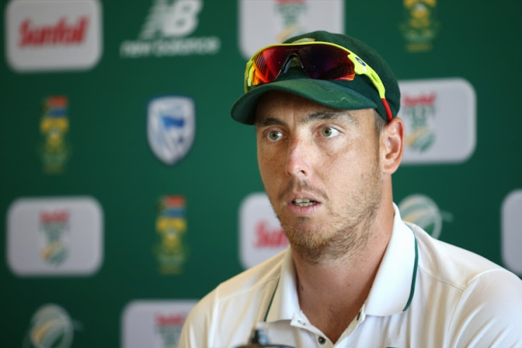 Kyle Abbott during day 4 of the 2nd test between South Africa and Sri Lanka at PPC Newlands on January 05, 2017 in Cape Town, South Africa.