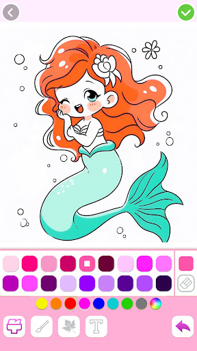 Screenshot Mermaid Coloring:Mermaid games