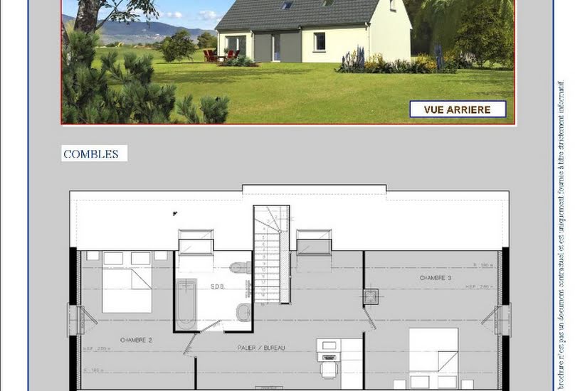  Vente Terrain + Maison - Terrain : 893m² - Maison : 117m² à Neufchâtel-en-Bray (76270) 