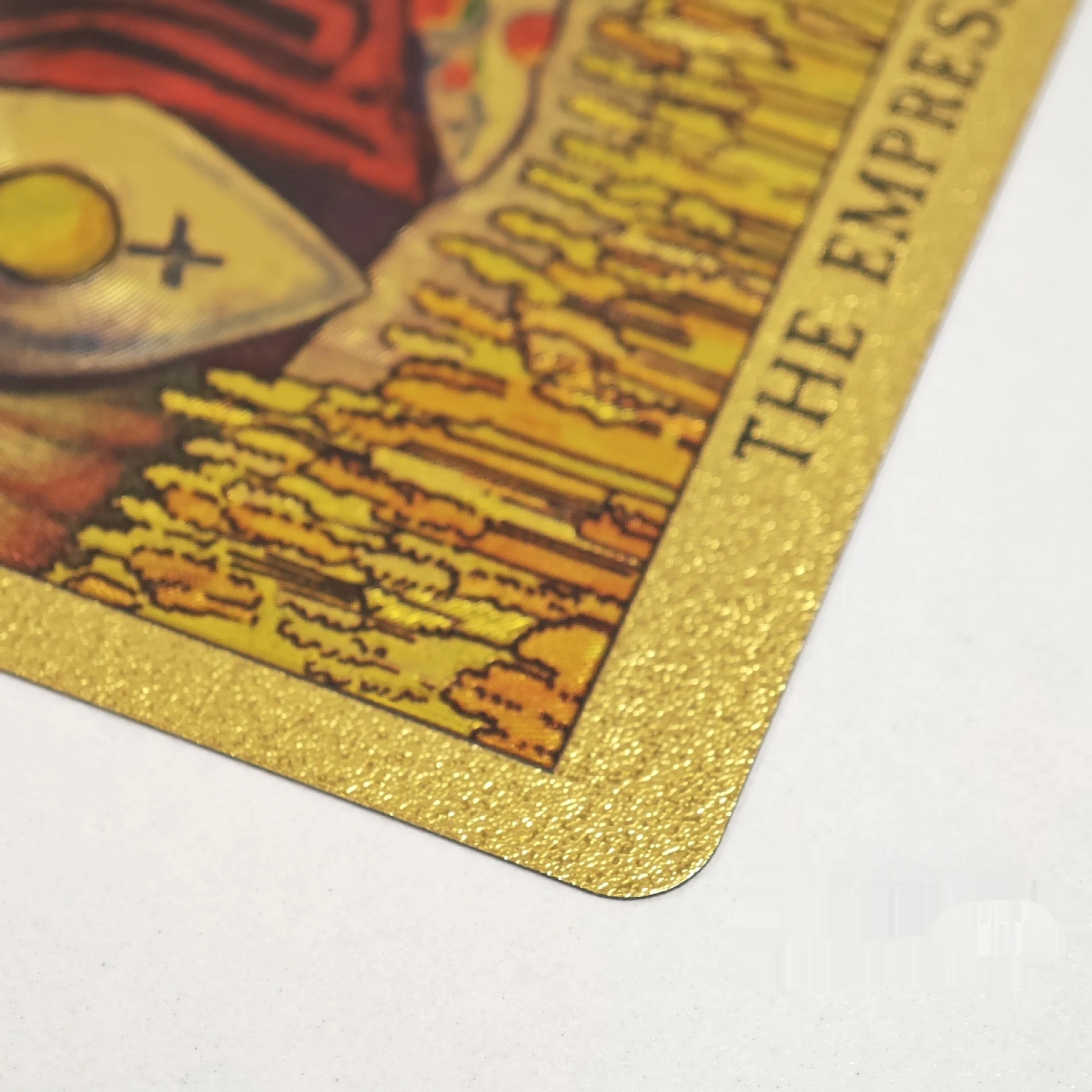 Title 2, Gold Foil Tarot Card Plastic Waterproof Full Se...
