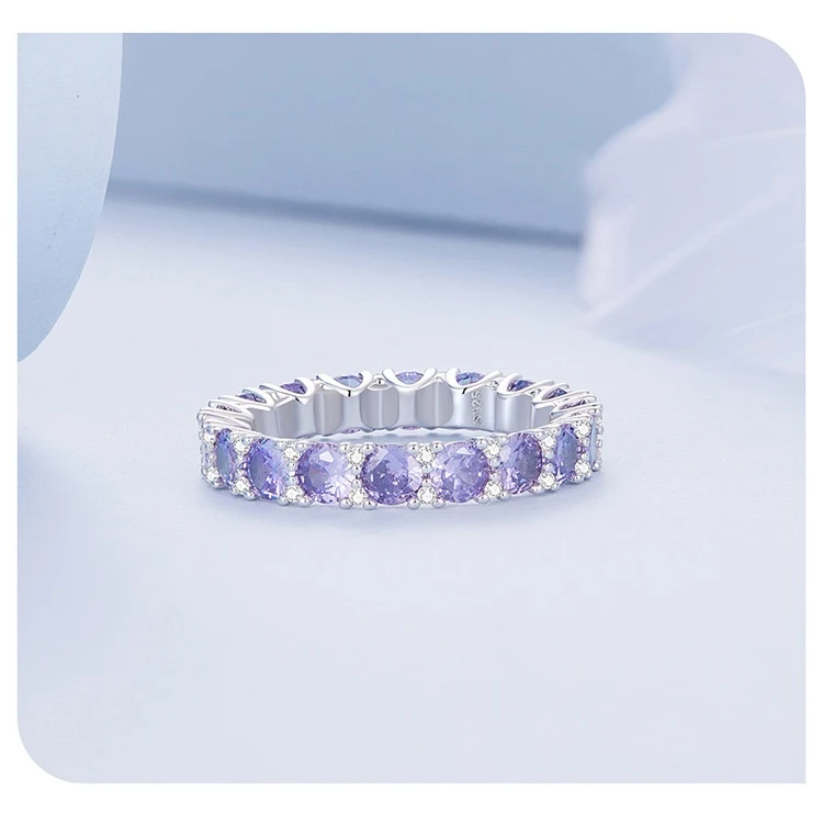 Geometrischer Sterling Silberring S925 mit feinen Zirkonen. Edles Design für Damen, perfekt für den täglichen Gebrauch oder besondere Anlässe.