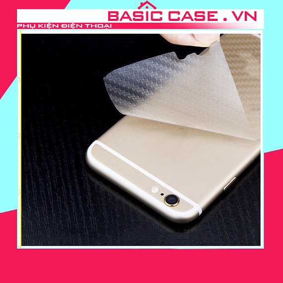 Miếng Dán Mặt Lưng Cacbon Cho Iphone - Chống Bám Vân Tay Bảo Vệ Iphone 6/6S/7/7Plus/8/8Plus/Plus/X/Xr/Xs/11/12/Pro/Max