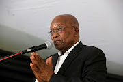 Former president Jacob Zuma at his 'welcome home prayer' in Nkandla.