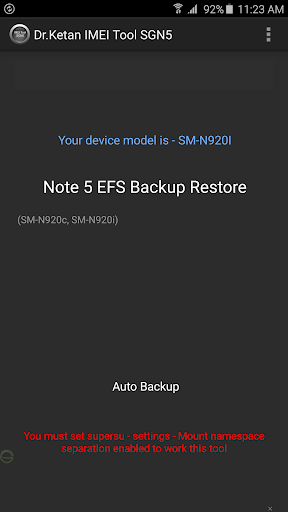 IMEI EFS Tool N5 S6 E+ [Root]