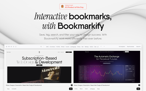 Bookmarkify - Gestionnaire de signets