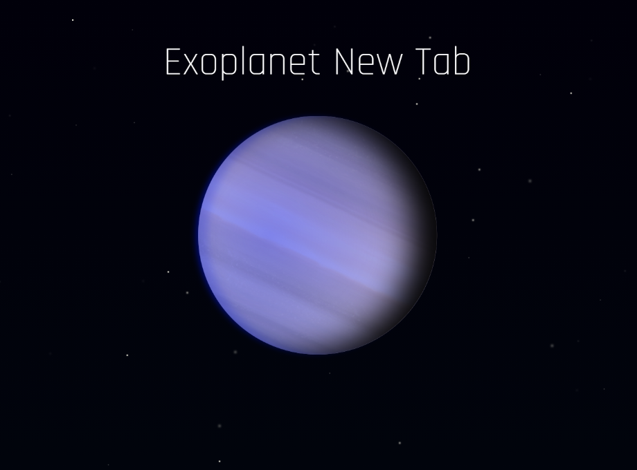 Exoplanet New Tab Preview image 1