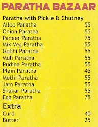 Parantha Bazaar menu 1