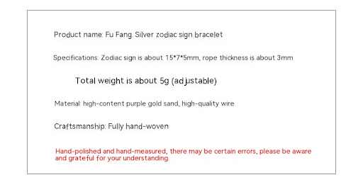 Title 1, Cinnabar Zodiac Year S925 Silver Red Rope Brace...