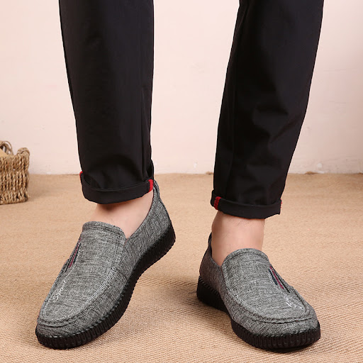 Title 2, Mens Cloth Shoes with Tendon Soft Sole, Casual...