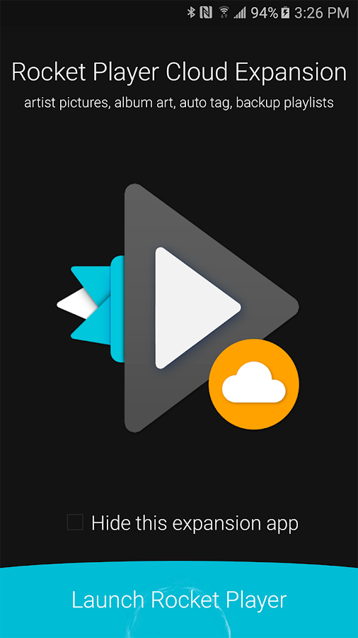 Rocket Player Cloud Expansion Screen 3