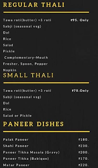 Panditji's No.1 Taste Hub menu 3