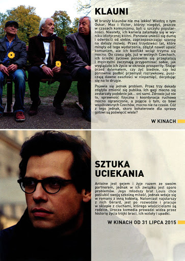 Tył ulotki filmu 'Klauni'