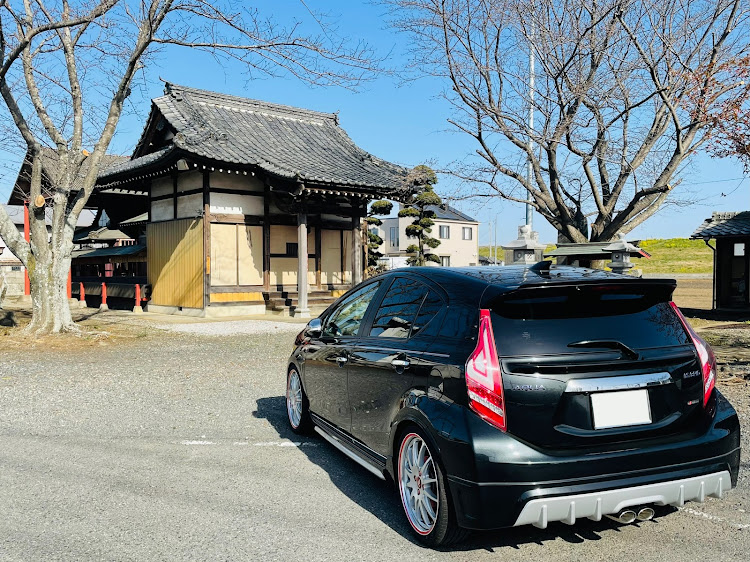 アクアのモーニングコーヒー飲もうよ・朝活・ENEOS・ソメイヨシノ・河川敷に関するカスタム事例の投稿画像4枚目