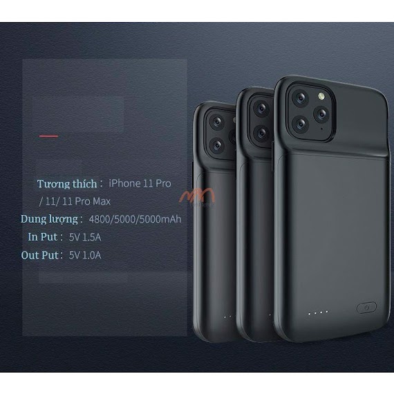 Ốp Lưng Kiêm Sạc Dự Phòng Iphone 11 5000Mah Newdery