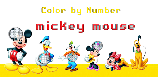 Color by Number mickey mouse - Pixel Coloring Book - Apps on Google Play