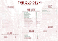 The Old Delhi menu 6