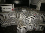 Boxes of suspected stolen Ice Tropez were found stored inside a truck.