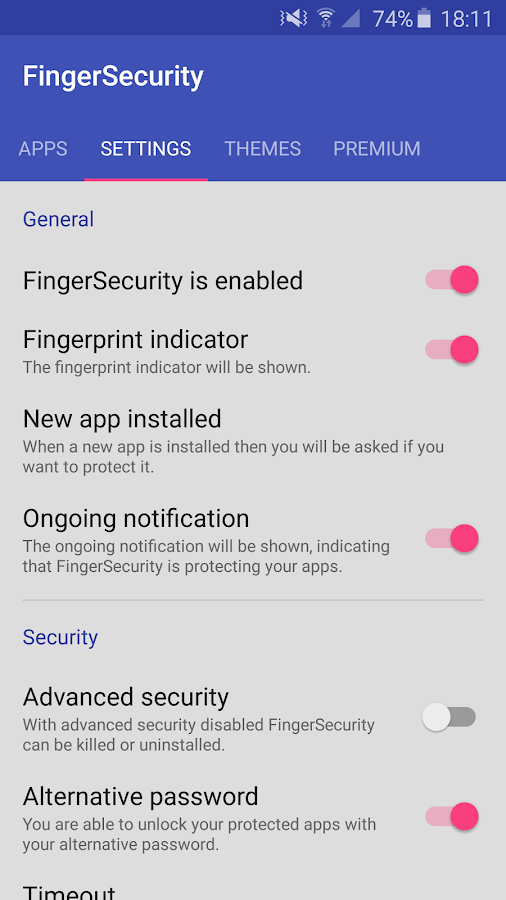   ‪FingerSecurity‬‏- لقطة شاشة 