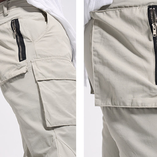 Title 10, Mens Loose Diamond Flared Trousers offer relax...