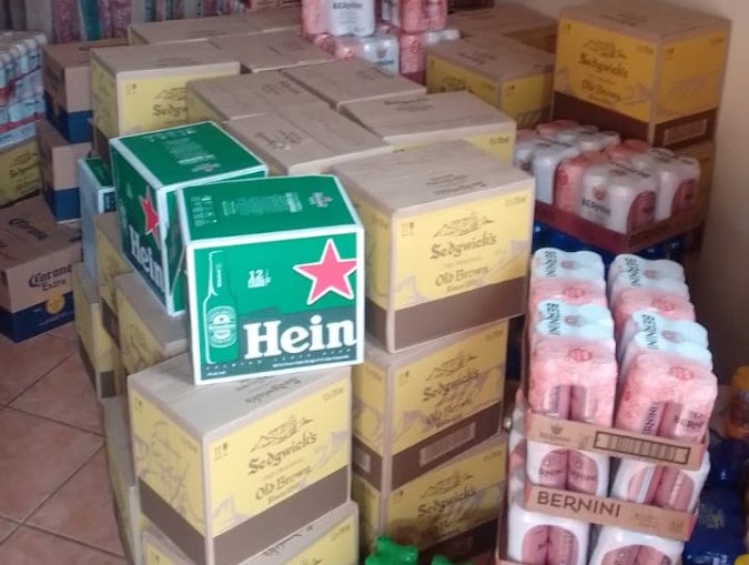 Community members looted booze from a hijacked truck in Motherwell on February 3 2022.