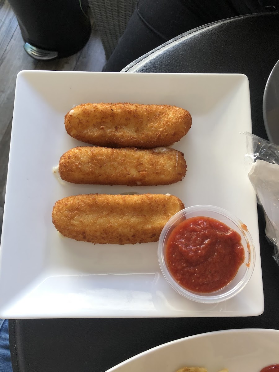 Huge mozzarella sticks